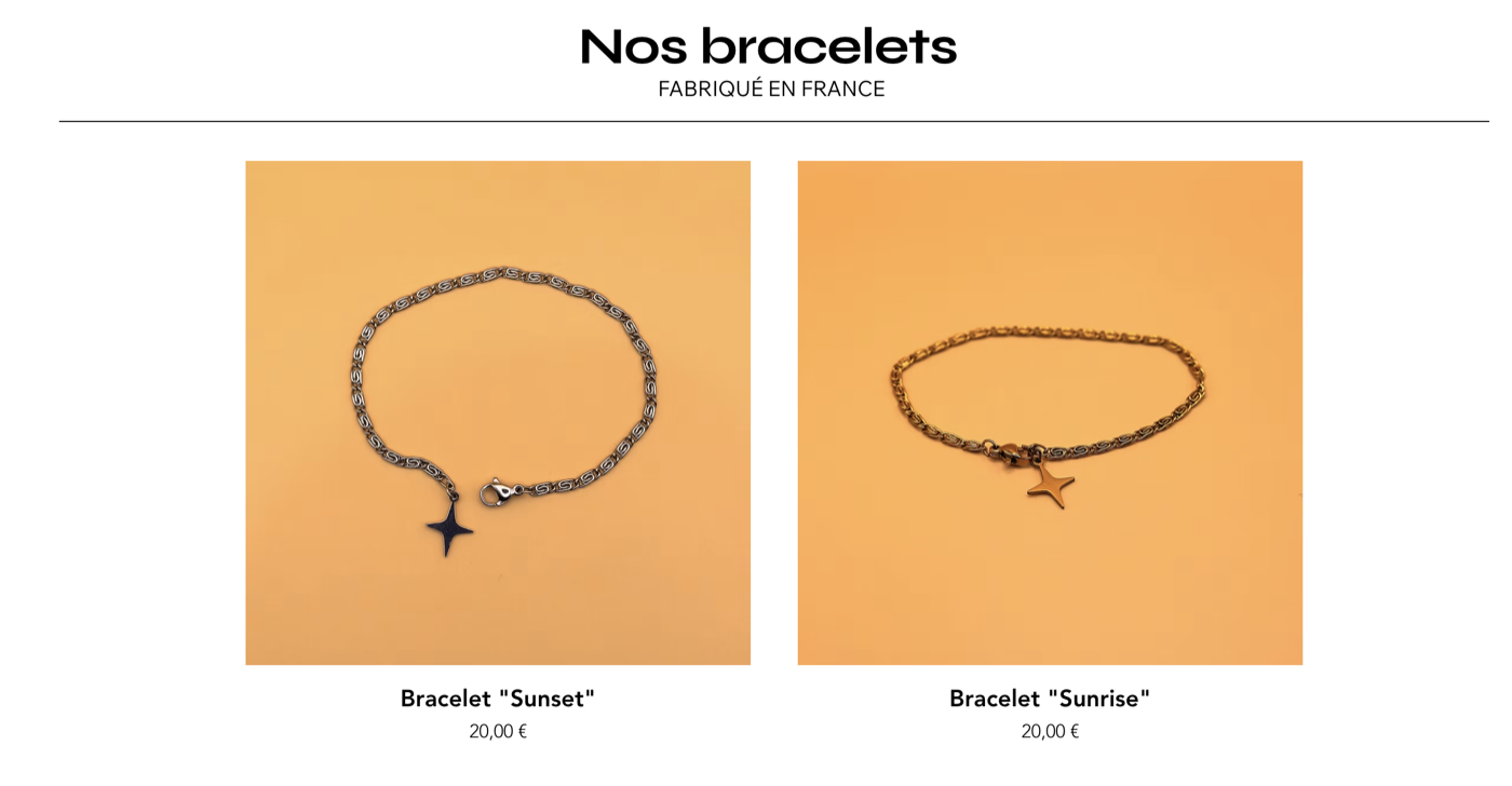 Nos bracelets